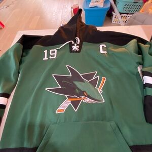 Green Kids Hockey Hoodie